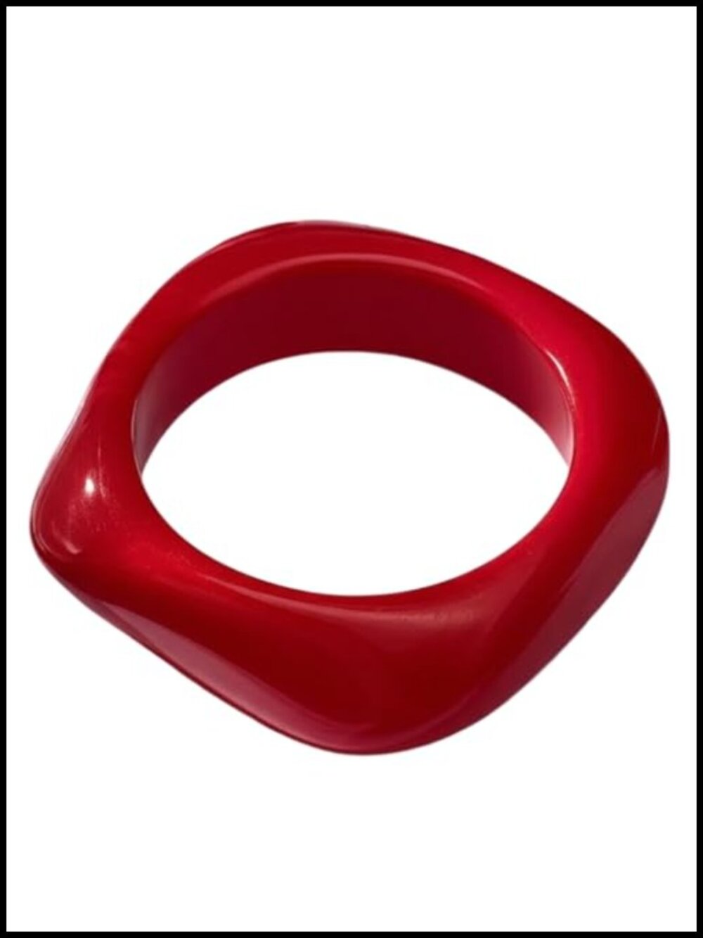 Acrylic Resin Irregular Chunky Cuff Bangle Bracelet for Women
